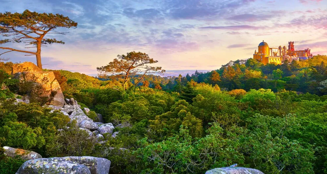 Landscape of National Palace Pena Sintra