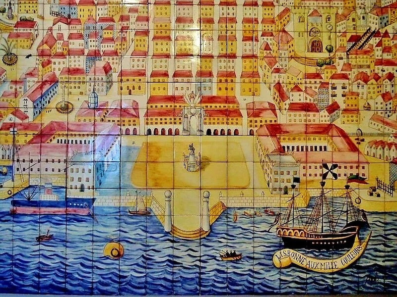 Beautiful representation of lisbon in Tiles -Lisbon Tile Art Tour